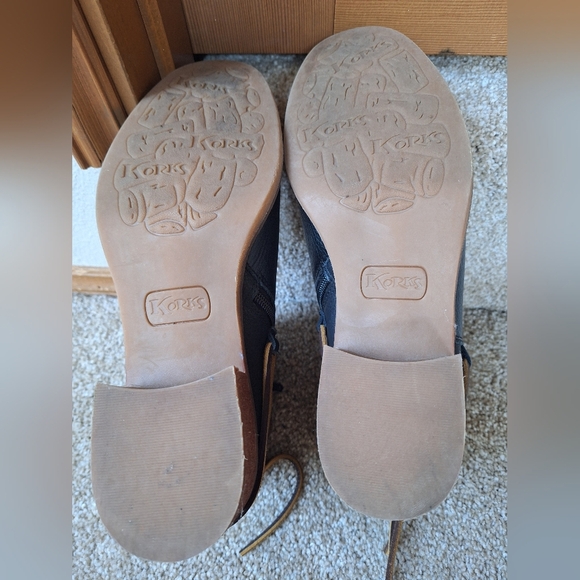 Korks Belaya Black Lace Up Detailing Booties Side Zip Womens Size 8 - Picture 9 of 9